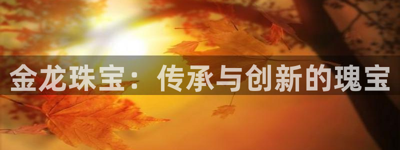 开丰娱乐平台地址：金龙珠宝：传承与创新的瑰宝
