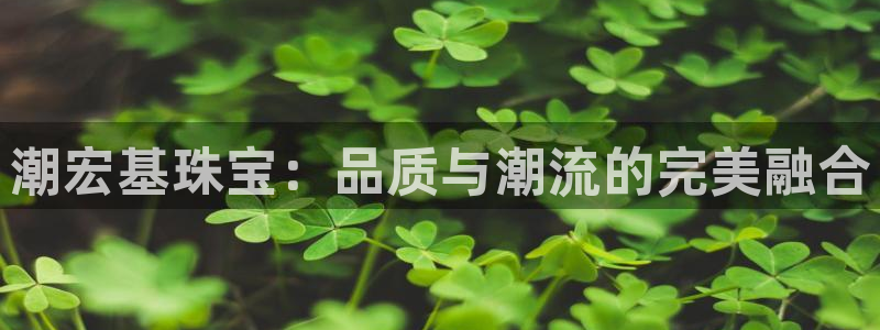 开丰娱乐测速：潮宏基珠宝：品质与潮流的完美融合