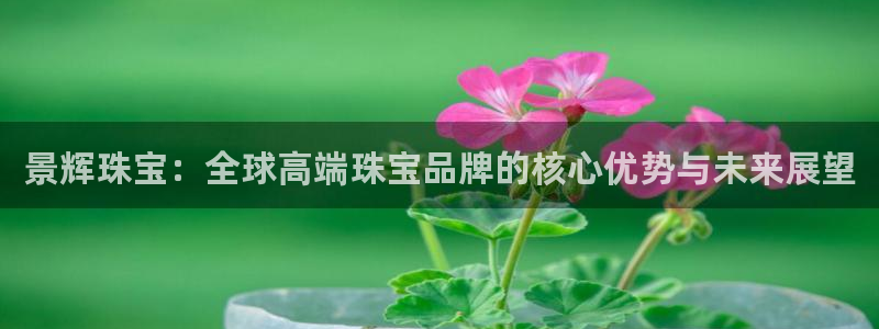 开丰娱乐上7O667：景辉珠宝：全球高端珠宝品牌的核心优势与未来展望