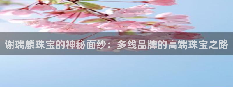 开丰娱乐官网登录平台：谢瑞麟珠宝的神秘面纱：多线品牌的高端珠宝之路