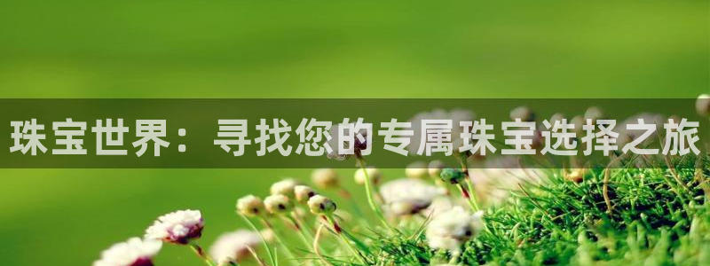 开丰娱乐测速：珠宝世界：寻找您的专属珠宝选择之旅
