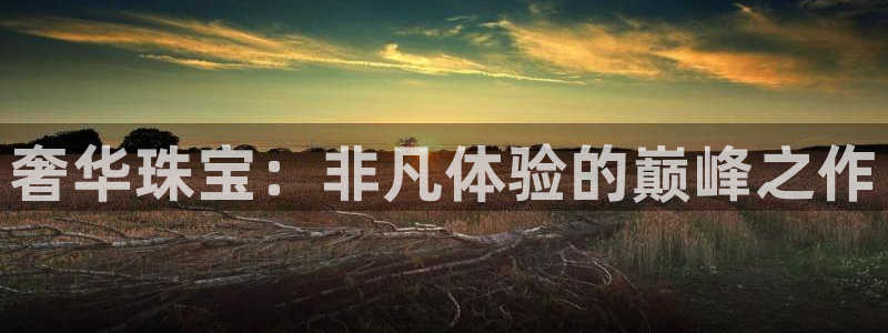 开丰娱乐网站官网：奢华珠宝：非凡体验的巅峰之作