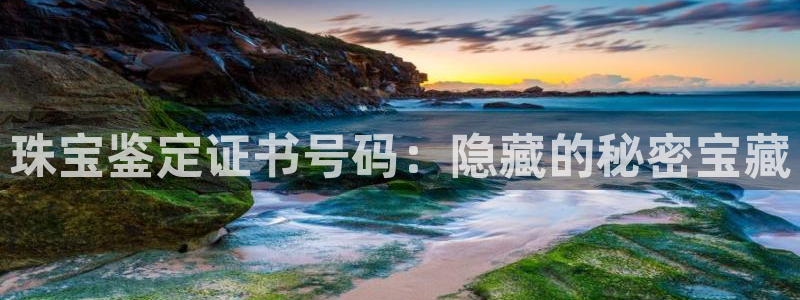 开丰娱乐注册电7O777：珠宝鉴定证书号码：隐藏的秘密宝藏