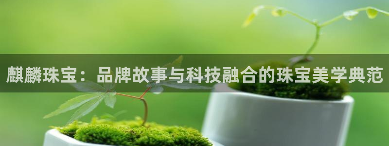 开丰娱乐登入：麒麟珠宝：品牌故事与科技融合的珠宝美学典范