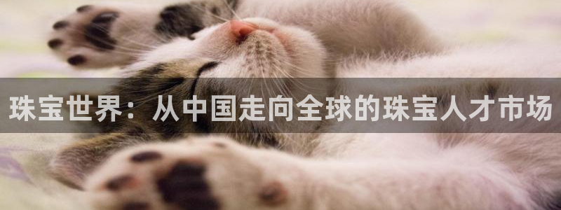 开丰娱乐平台：珠宝世界：从中国走向全球的珠宝人才市场