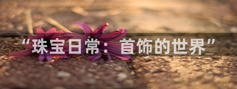 开丰娱乐寸67五壹叁八：“珠宝日常：首饰的世界”