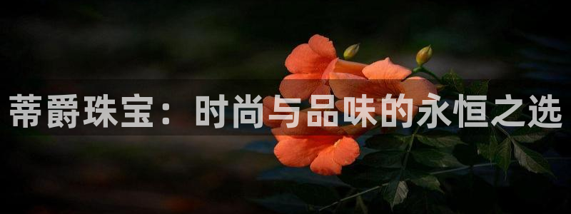 开丰娱乐登录地址入口：蒂爵珠宝：时尚与品味的永恒之选