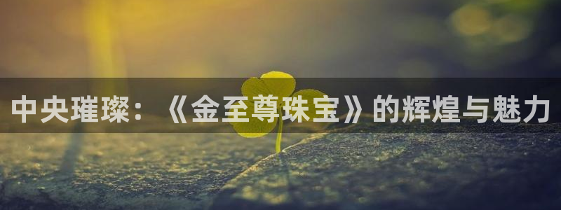 开丰娱乐天7O667：中央璀璨：《金至尊珠宝》的辉煌与魅力